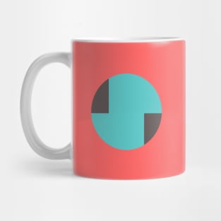 80s vibe coral & aqua Mug